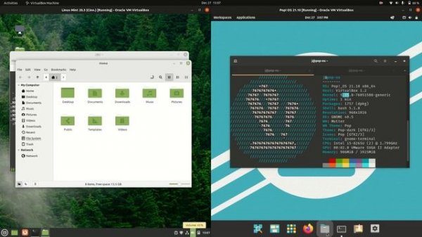 Linux mint 20.3 vs Pop! OS 21.10: Quick Compare