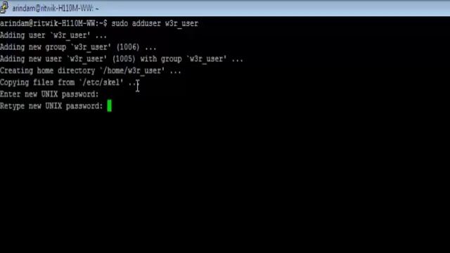 Linux - adduser/addgroup Command - w3resource смотреть онлайн