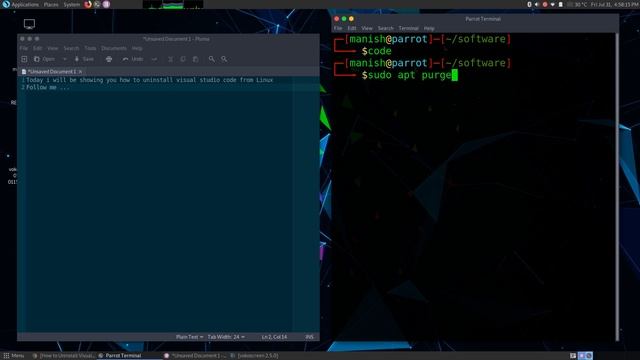 How To Uninstall Visual studio Code From Linux смотреть онлайн