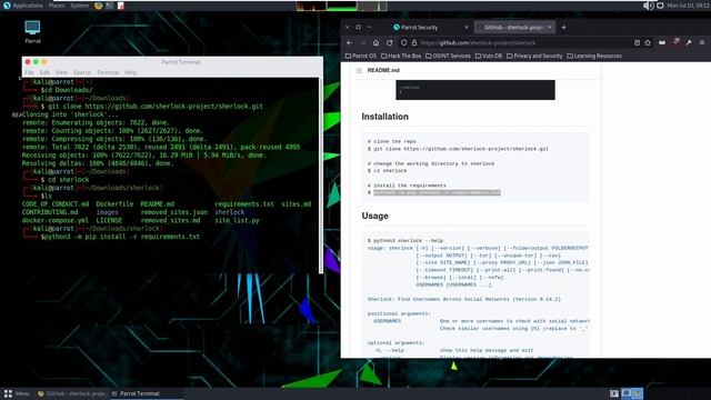 Sherlock ile kişinin ismine göre gizli sosyal medya hesaplarını bulun (KALI LINUX 2023) смотреть онлайн
