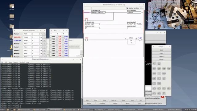Linuxcnc classicladder and Emco Turret. A case study in painful video creation. смотреть онлайн