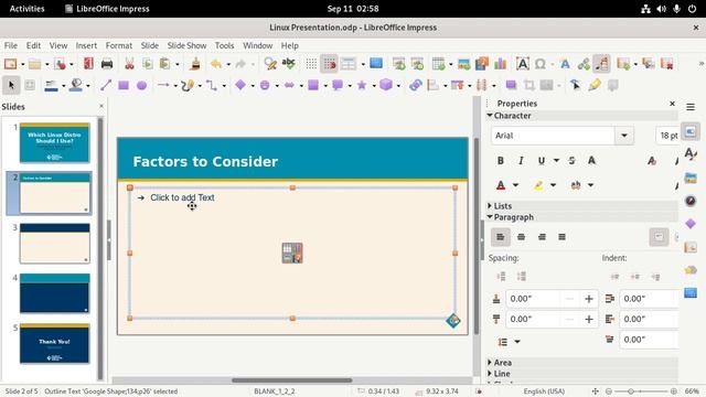 LibreOffice Impress смотреть онлайн