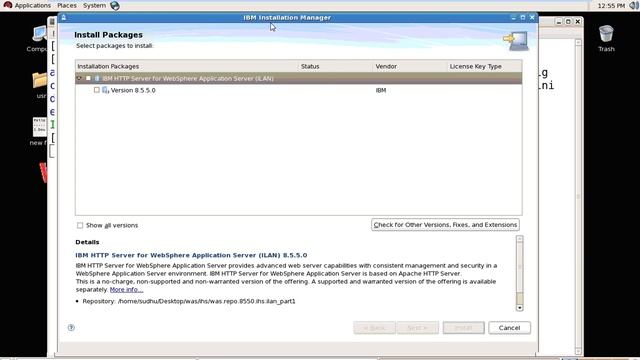IBM HTTP Server 8 5 installation steps on linux (WebSphere Jungle) смотреть онлайн