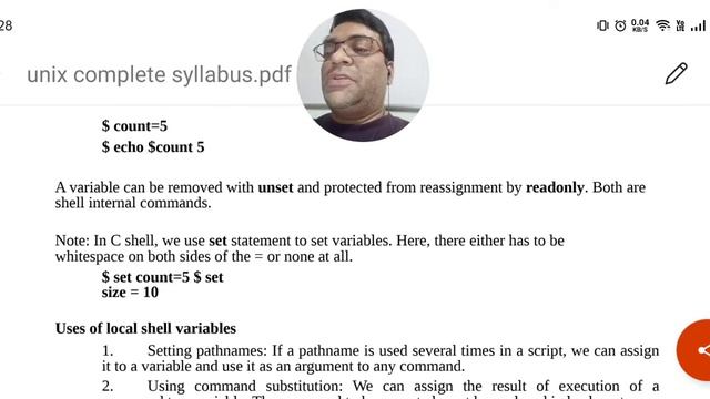 Shell Variables смотреть онлайн