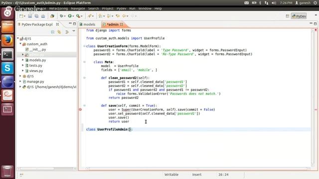 Django 1.5 Introduction to Custom User Models смотреть онлайн