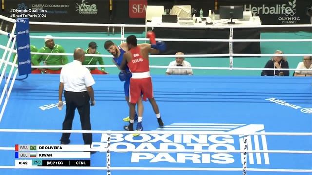 Wanderson de Oliveira (BRA) vs. Rami Kiwan (BUL) World Olympic Qualifiers 2024 QF's (71kg) смотреть онлайн