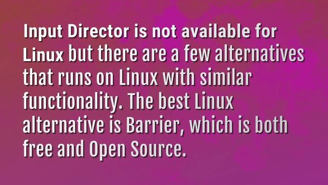 Does Input Director work on Linux? смотреть онлайн