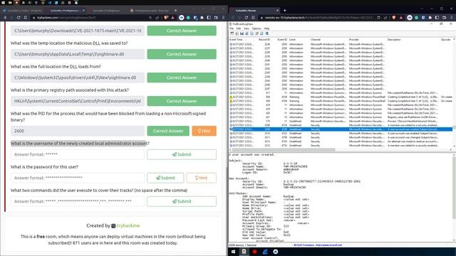 print nightmare AGAIN tryhackme walkthrough • free cyber ctf training for beginners • thm room guid смотреть онлайн