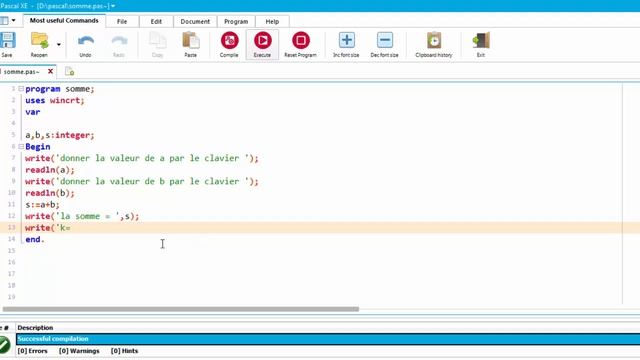 programmation pascal write writeln смотреть онлайн
