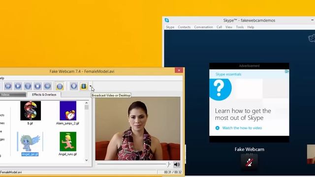 Fake Webcam Demo