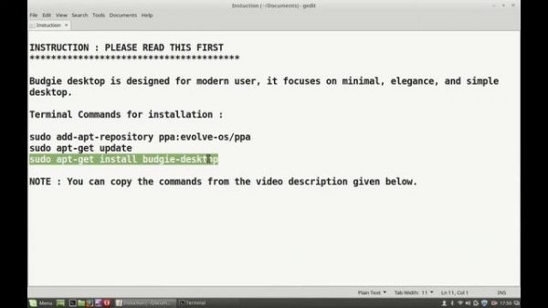 How to install Budgie desktop environment in Linux Mint / Ubuntu