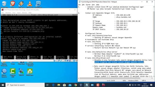 Cara Konfigurasi DHCP Reservation Di Debian 9 | Linux Environment смотреть онлайн