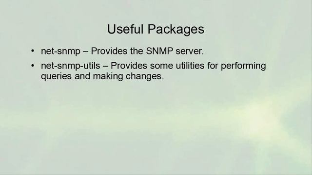 Linux Server Administration - Simple Network Management Protocol (SNMP) Overview смотреть онлайн