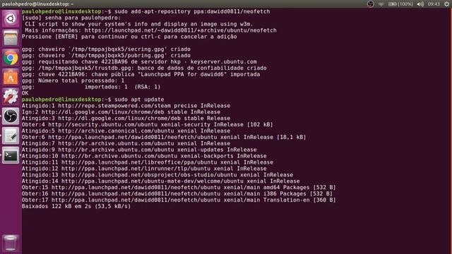 Como instalar o neofetch no Ubuntu/Mint смотреть онлайн
