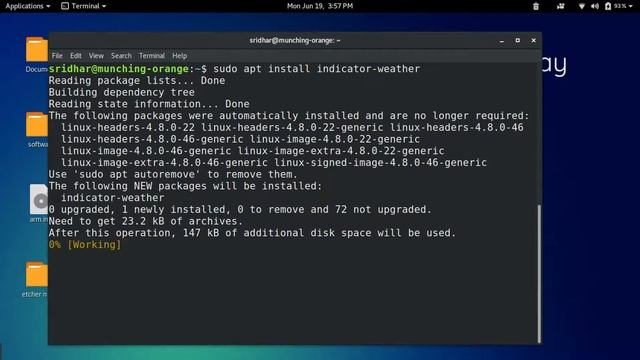 How to Install Simple Weather Indicator For UBUNTU смотреть онлайн
