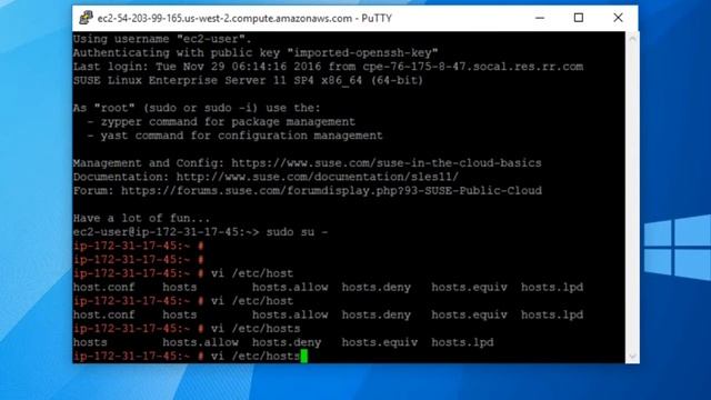 SuSE Linux Tips - hosts file смотреть онлайн