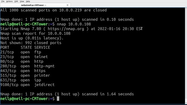 Getting Started with NMAP смотреть онлайн