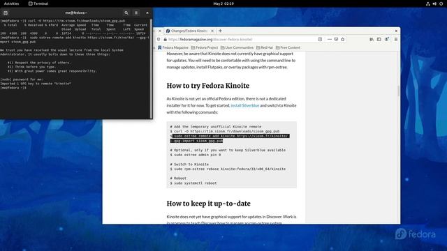 A tip to Linux YouTubers, Ft Fedora 34 Kinoite смотреть онлайн