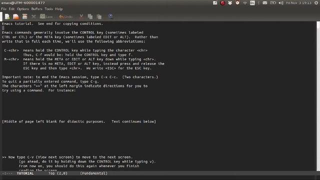 Emacs Tutorial 3 : Basic Navigation Part 1 смотреть онлайн