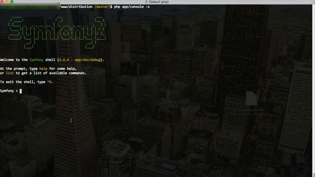 Using Symfony2 Shell Environment смотреть онлайн