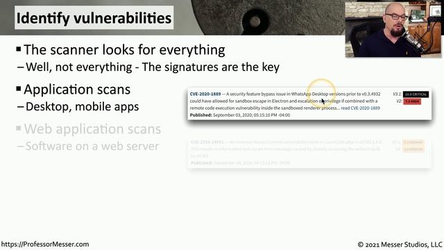 Vulnerability Scans - SY0-601 CompTIA Security+ : 1.7 смотреть онлайн