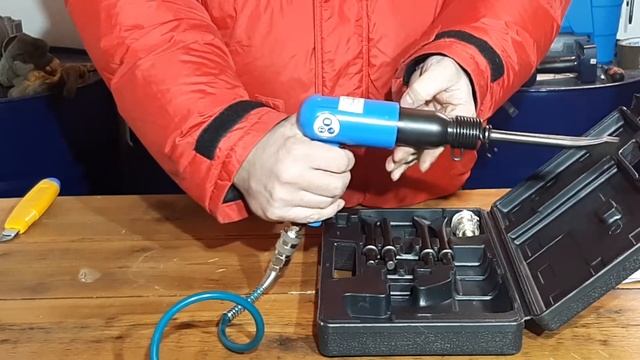 Druckluft Meisselhammer set Güde 40065 , Compressed air chisel hammer set смотреть онлайн