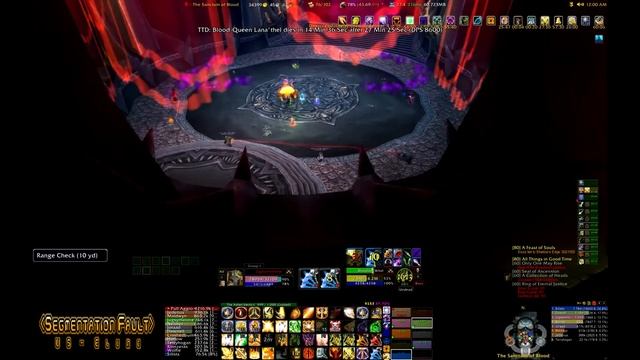 Segmentation Fault (US - Elune) Blood-Queen Lana'thel Kill (10 Man Normal) смотреть онлайн