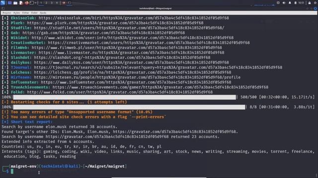 OSINT com Kali Linux - Maigret & Spiderfoot смотреть онлайн