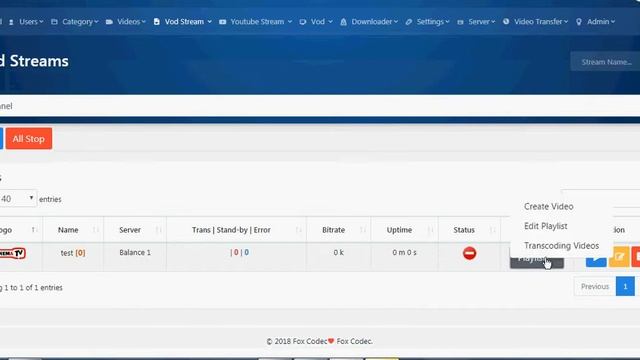 Fox Codec Vod Live Stream Panel смотреть онлайн