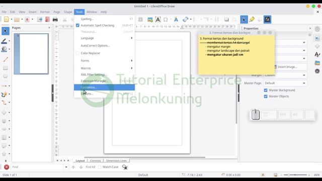 Tutorial Libreoffice Draw - 3 Format Kertas смотреть онлайн