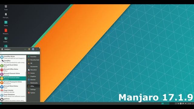 Manjaro Linux 17.1.9 смотреть онлайн
