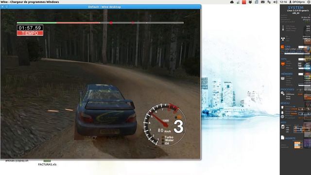 Ubuntu 12.04 + ColinMC Rae 04 +wine 1.5.19 смотреть онлайн