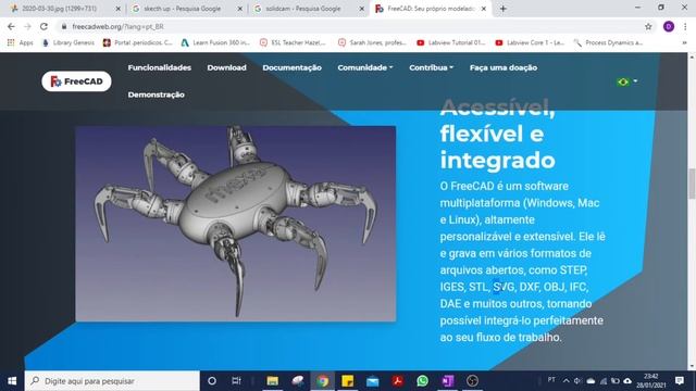 FreeCAD - Conhecendo o software de CAD gratuito (Parte 1) смотреть онлайн
