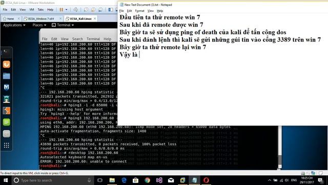 Tấn công dos bằng pingofdeath trên kali смотреть онлайн