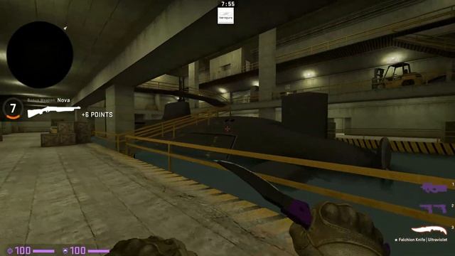 Falchion Knife Ultraviolet FT 0.18