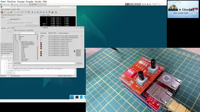 LinuxCNC & Ethercat - test custom slave (Debian 12 , LCNC 2.9) смотреть онлайн