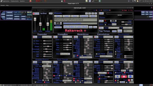 Having fun with Sooper Looper & Rakarrack + (linux audio softwares) смотреть онлайн