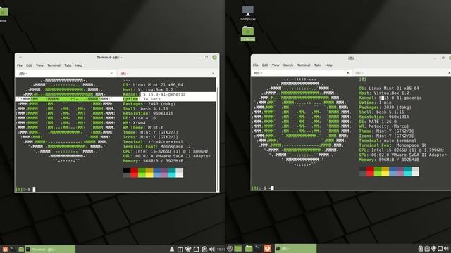 Linux Mint 21 (xfce) vs Linux Mint 21 (mate) смотреть онлайн