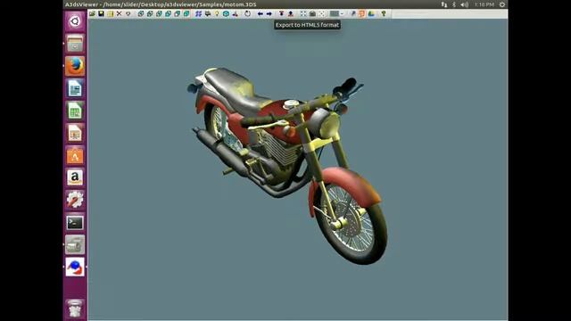 Ubuntu 16.04 A3dsViewer 3DS Max to HTML5 смотреть онлайн