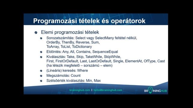 Magasszintű programozási nyelvek II. - 12. előadás смотреть онлайн