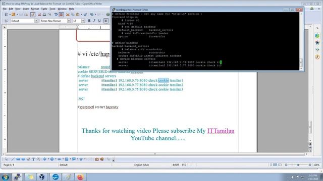 HAProxy Sticky session Tomcat Clustering Route Robin Session replication Backup manager on Linux 7 смотреть онлайн