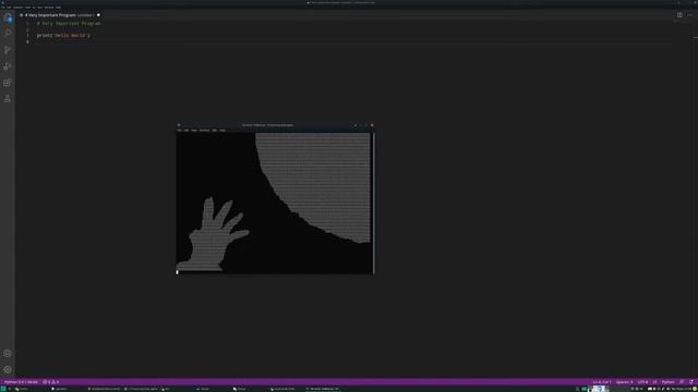 Bad Apple!! but it's being played using Unicode braille as Linux terminal output with Python. смотреть онлайн