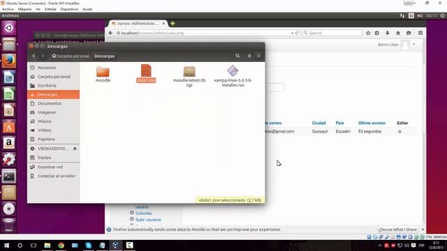 Instalación de XAMPP + moodle 2.8 en ubuntu смотреть онлайн