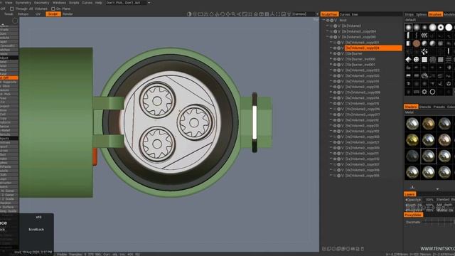 3DCoat Hard Surface Clean Prop Sculpting смотреть онлайн
