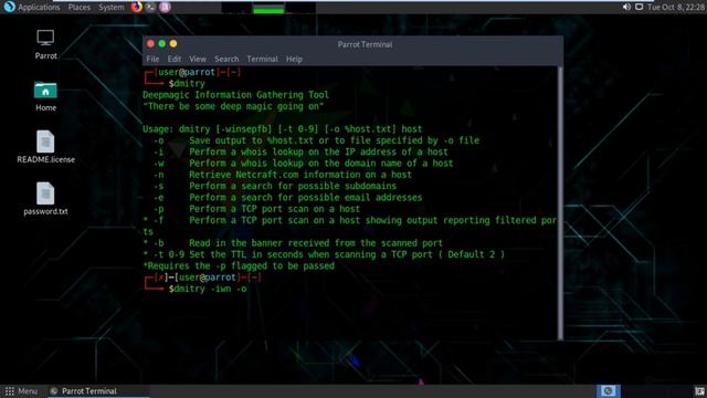Gathering Information With DMITRY Tool |basic Of Hacking| 2019