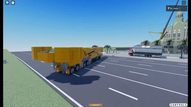 Liebherr LTM 11200-9.1 Mobile Crane Work Testing In Roblox
