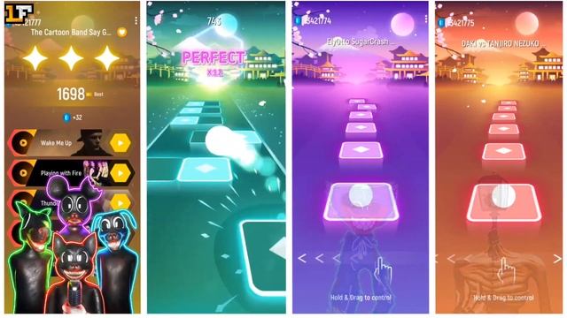 Cartoon Band - Cartoon Mouse - Huggy Wuggy - Light Head - Tiles Hop