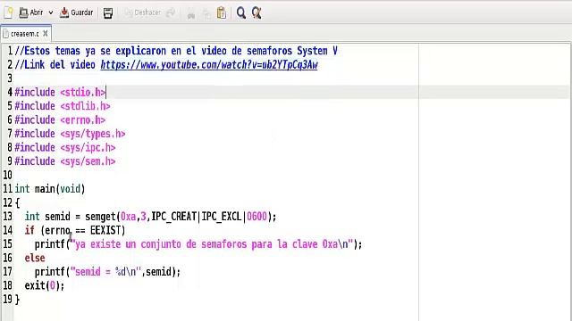 C Linux Semáforos System V ABoCDoE 07 смотреть онлайн