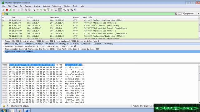How to capture HTTP packets with Wireshark --A HACK DAY-- смотреть онлайн
