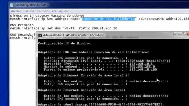 cambiar la IP con CMD смотреть онлайн